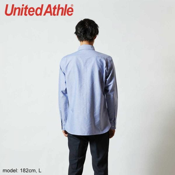 United Athle 1269-01 牛津扣領長袖襯衫