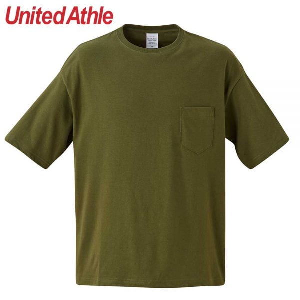 United Athle 5.6oz 5008-01 寬版口袋T恤