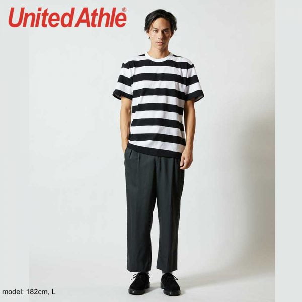 United Athle 5625-01 5.6oz 橫條紋 T 恤