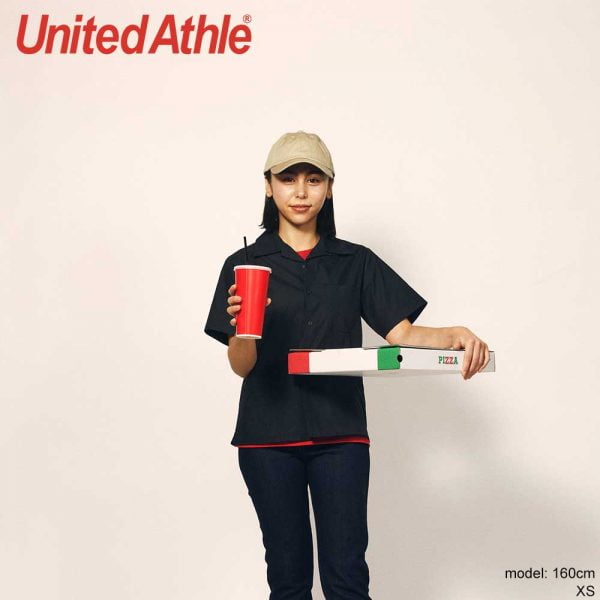 United Athle 1759-01 T/C 開襟有袋恤衫