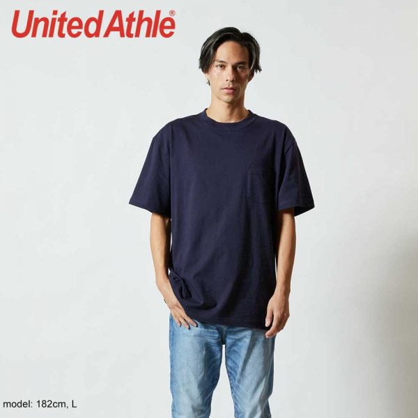 United Athle 5006-01 新款優質潮流全棉有袋 T 恤